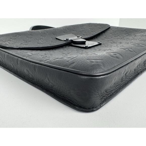 Louis Vuitton Monogram Taurillon S Lock Briefcase Black w/o Strap B-6 - Picture 7 of 16